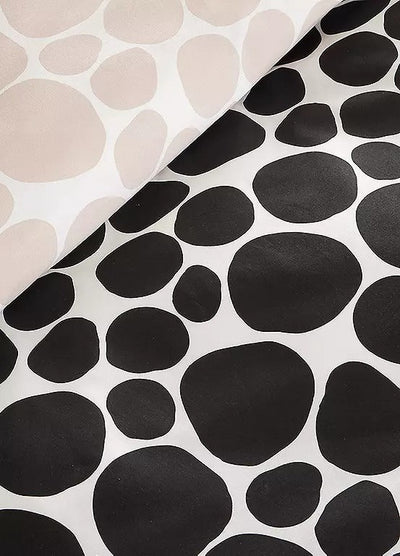 Vantona Essentials Mono Dots Duvet Cover Set - Black