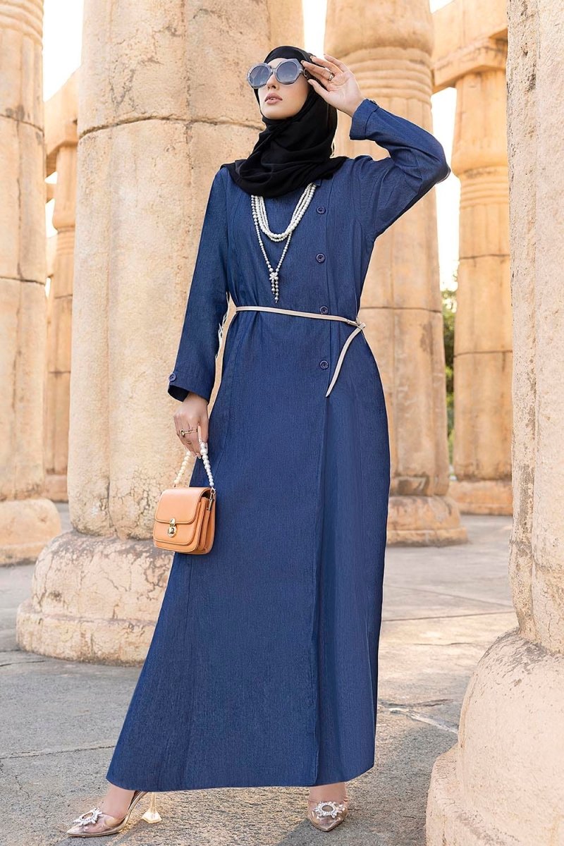 Gul Ahmed Ready To Wear Nisa Denim Abaya WGB-KAB-22042