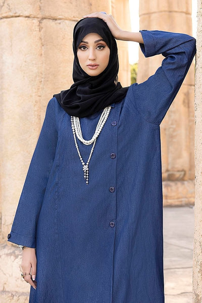 Gul Ahmed Ready To Wear Nisa Denim Abaya WGB-KAB-22042