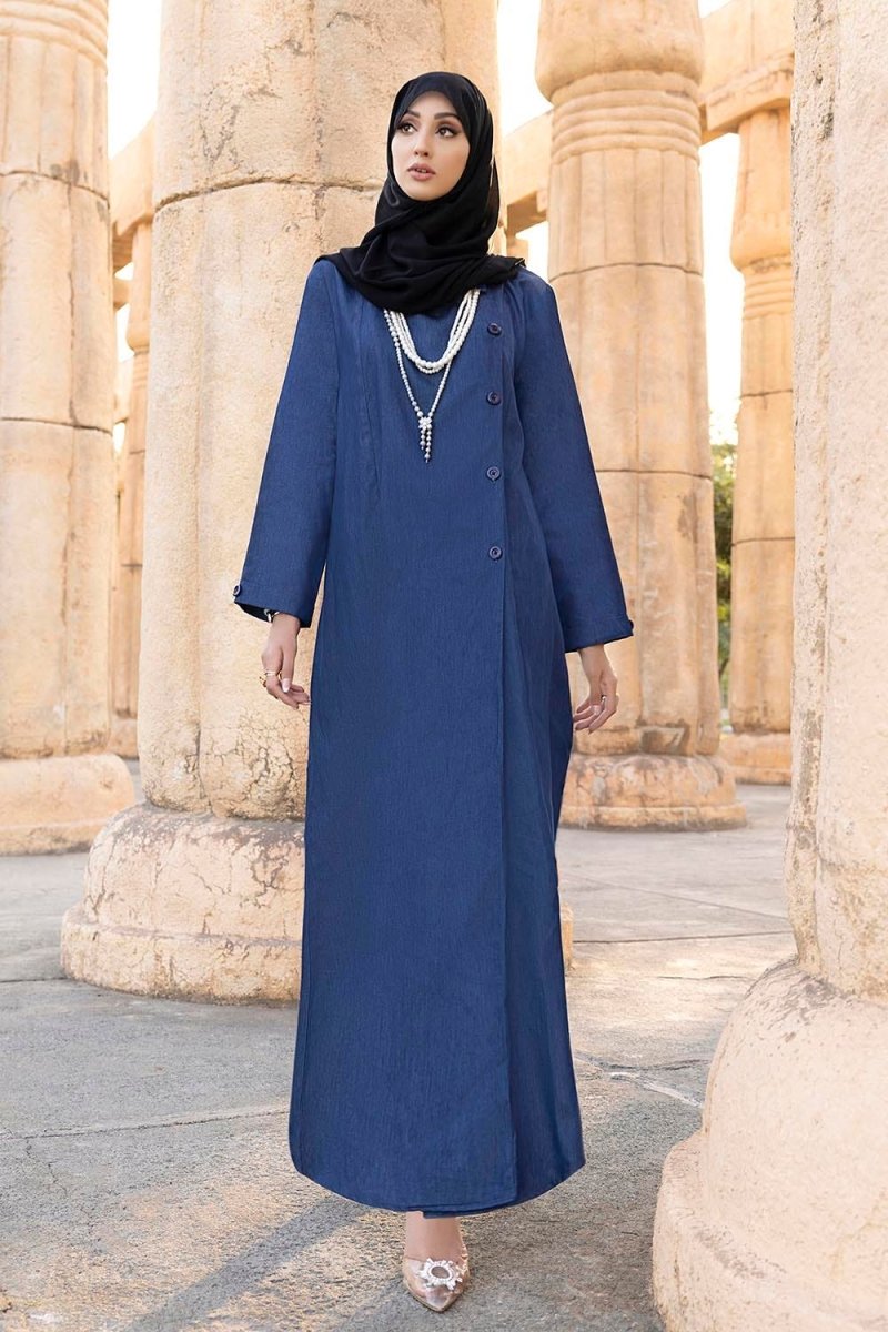 Gul Ahmed Ready To Wear Nisa Denim Abaya WGB-KAB-22042