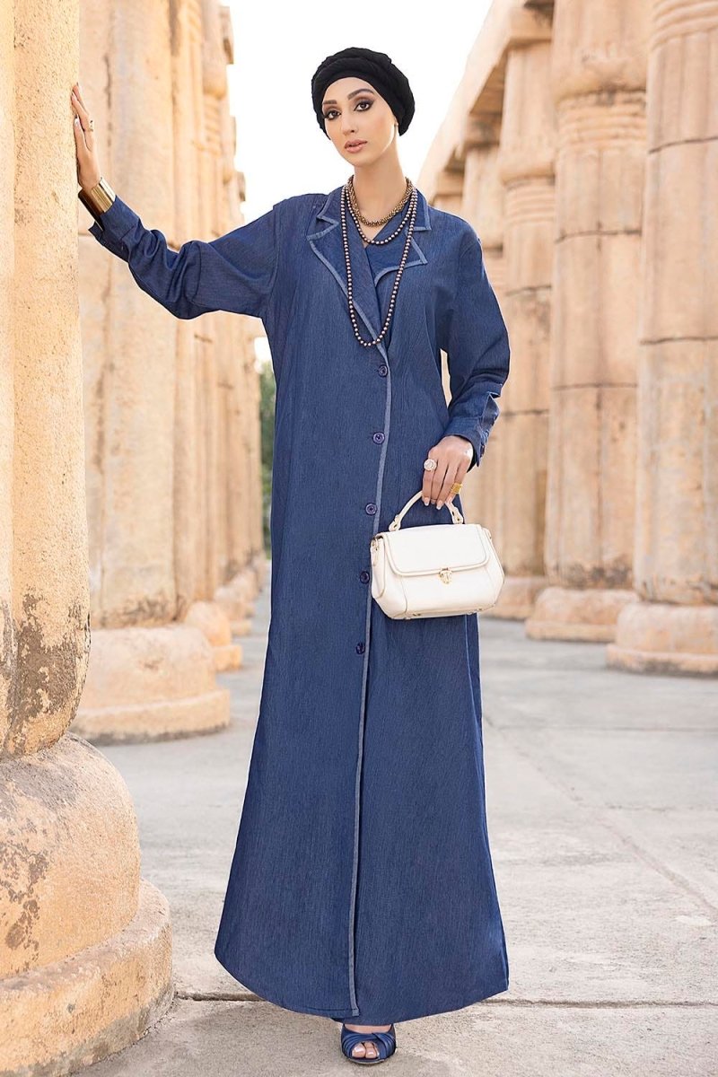 Gul Ahmed Ready To Wear Nisa Denim Abaya WGB-KAB-22044