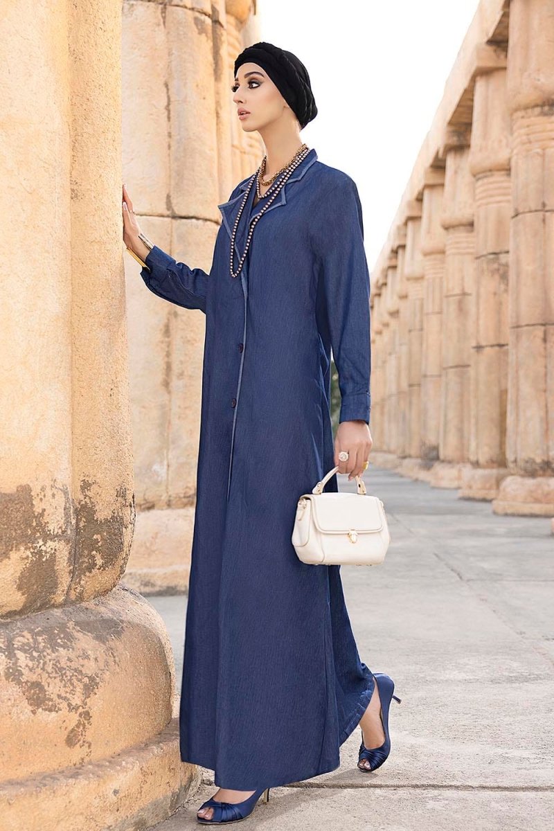 Gul Ahmed Ready To Wear Nisa Denim Abaya WGB-KAB-22044