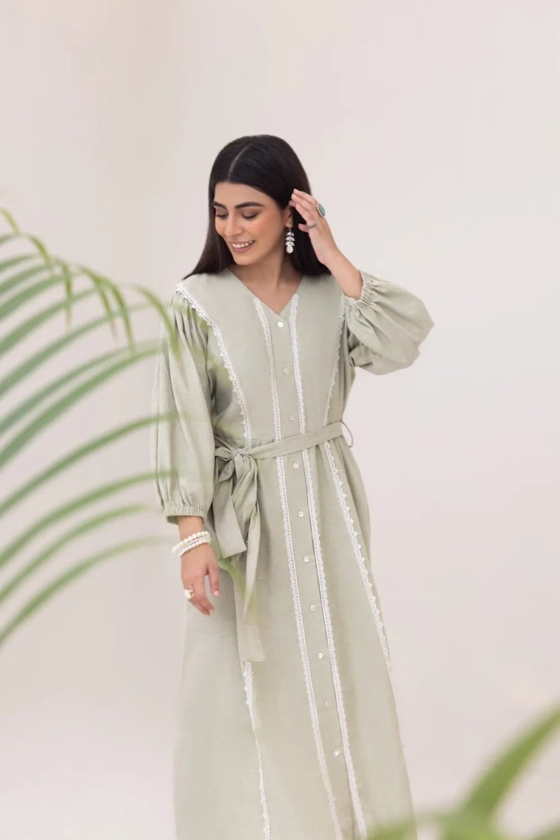 Gul Ahmed Kaaj 02 Piece Stitched The Outfit Dyed Shirt And Trouser WGK-CHW-DY-1642