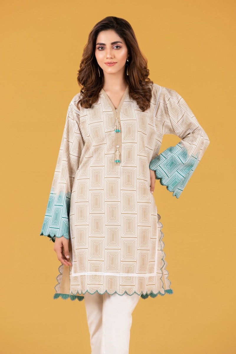 Gul Ahmed Ready To Wear Cambric Screen Printed Shirt WGK-CMS-SP-525