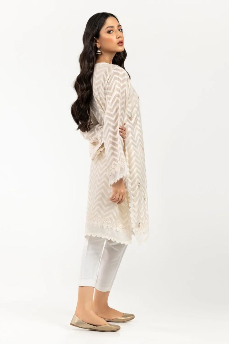 Gul Ahmed Kaaj 01 Piece Stitched Dyed Jacquard Shirt - WGK-JQS-DY-564