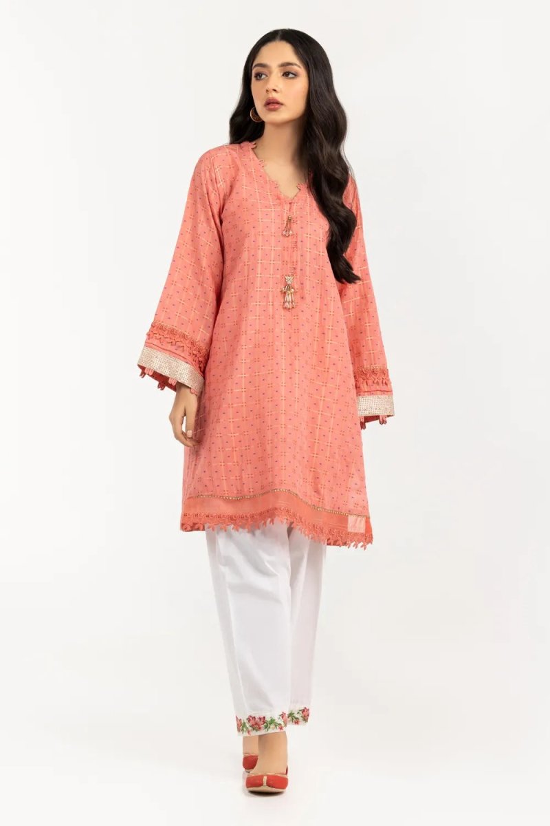 Gul Ahmed Kaaj 01 Piece Stitched Jacquard Shirt - WGK-JQS-DY-565