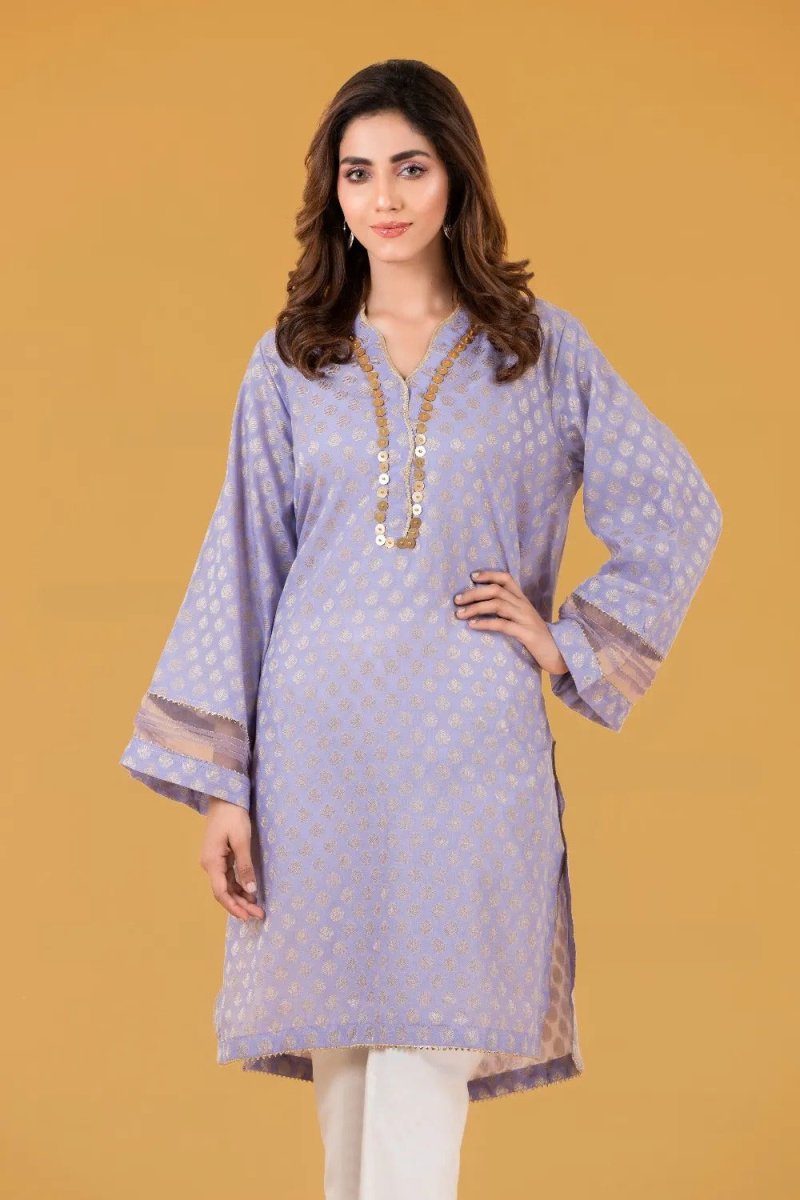 Gul Ahmed Kaaj 01 Piece Stitched Jacquard Shirt - WGK-JQS-DY-577