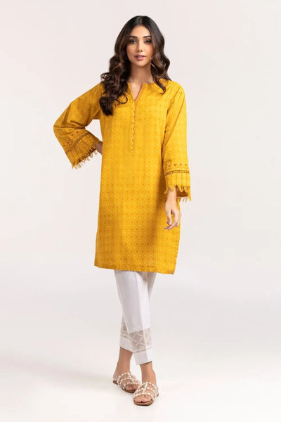 Gul Ahmed Kaaj 01 Piece Stitched Jacquard Shirt - WGK-JQS-DY-735