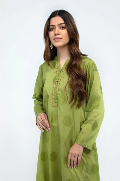 Gul Ahmed Kaaj 01 Piece Stitched Jacquard Shirt - WGK-JQS-DY-856