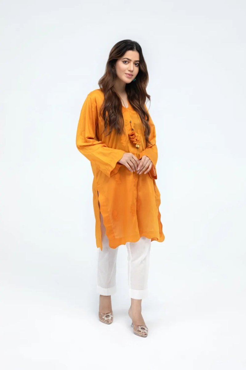 Gul Ahmed Kaaj 01 Piece Stitched Jacquard Shirt - WGK-JQS-DY-960