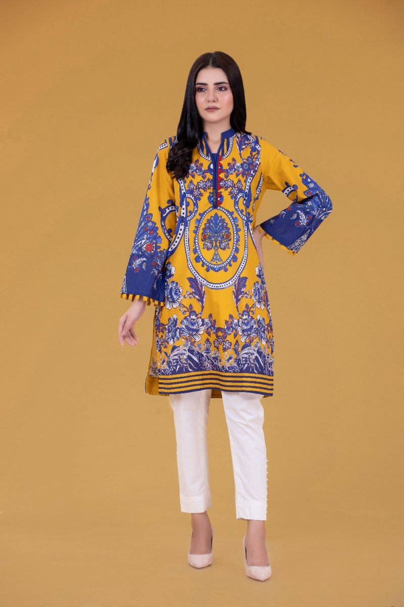 Gul Ahmed Ready To Wear Cambric Digital Printed Shirt WGK-LWS-DP-186