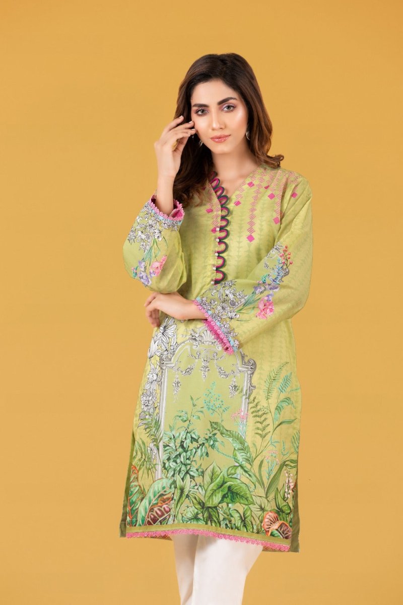 Gul Ahmed Ready To Wear Cambric Digital Printed Shirt WGK-LWS-DP-262