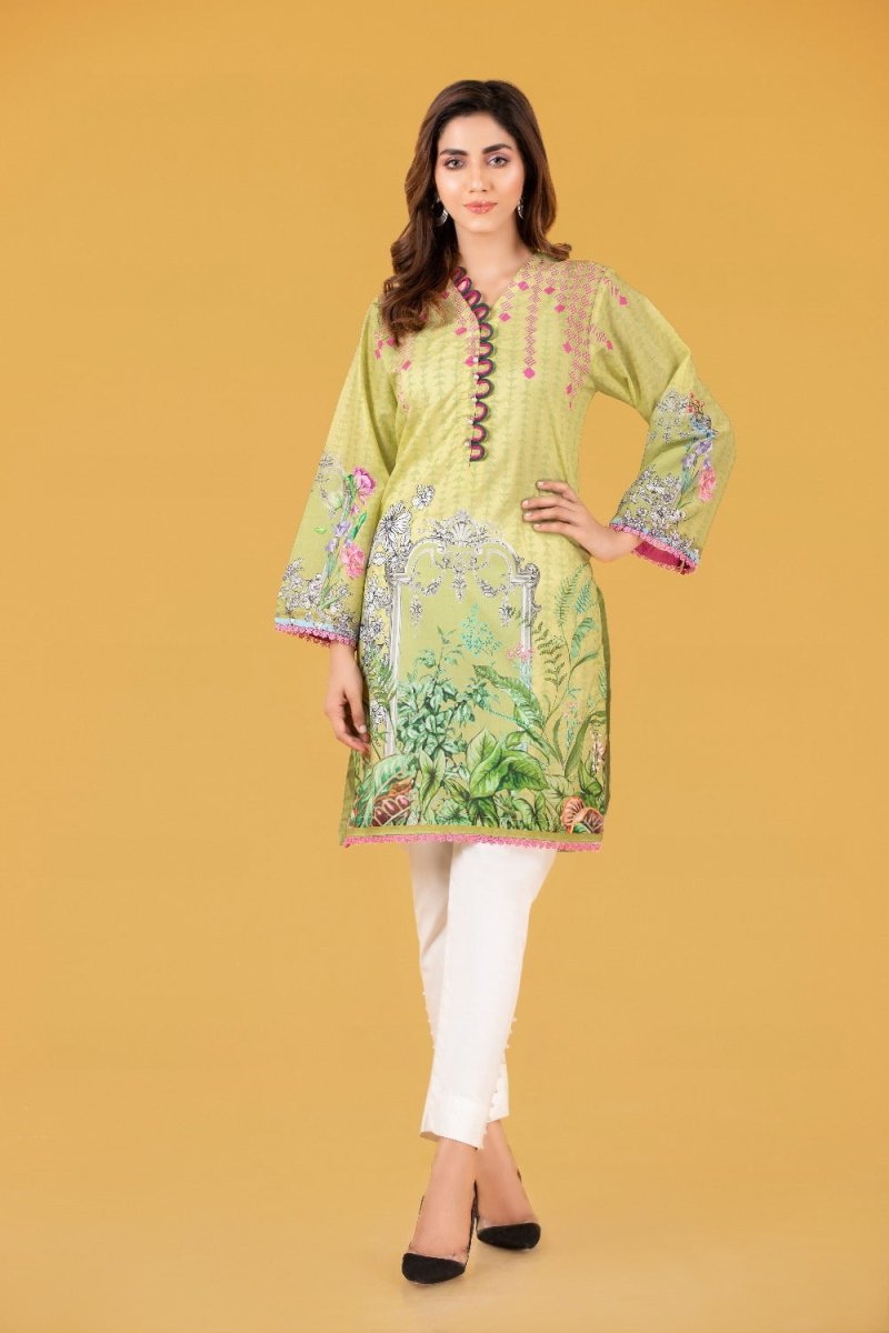 Gul Ahmed Ready To Wear Cambric Digital Printed Shirt WGK-LWS-DP-262