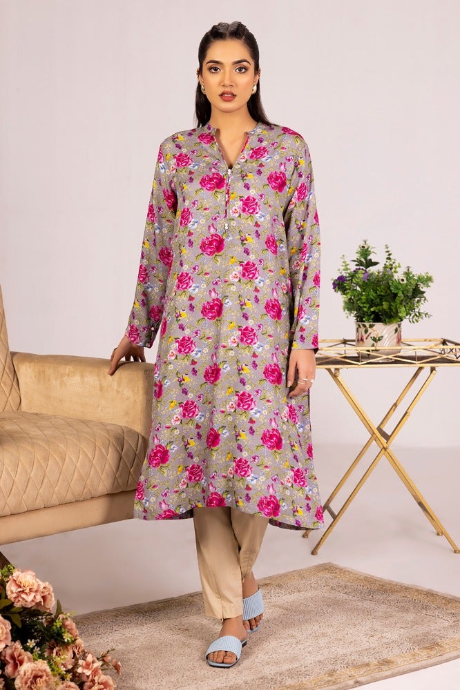 Gul Ahmed 01 Piece Stitched Slub Viscose Printed Shirt WGK-SVW-DP-3183