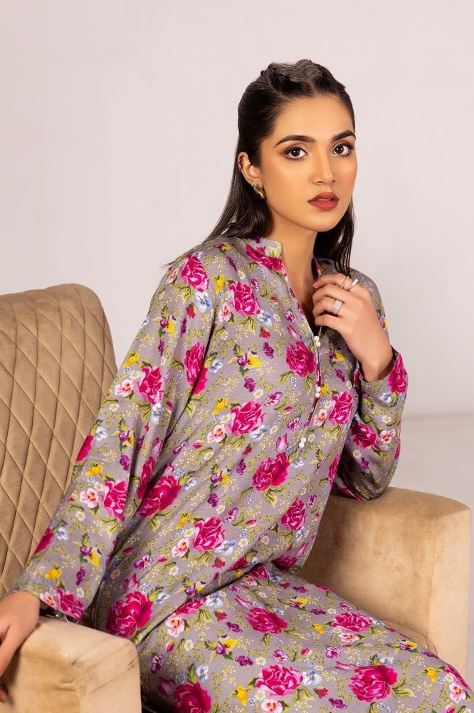 Gul Ahmed 01 Piece Stitched Slub Viscose Printed Shirt WGK-SVW-DP-3183