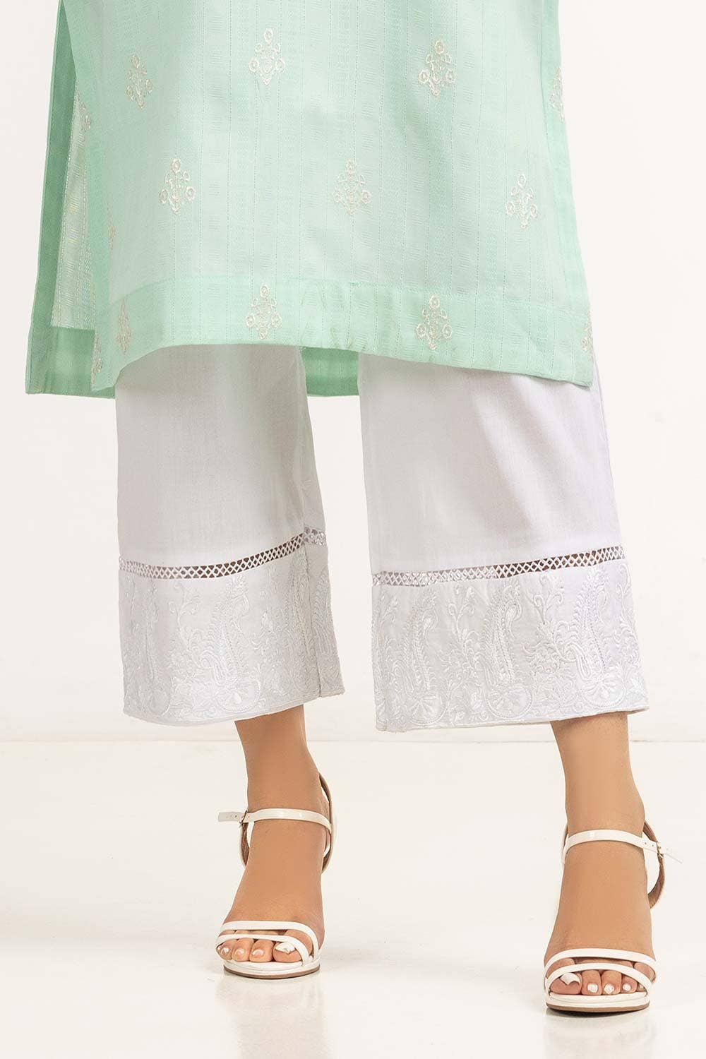 Gul Ahmed 01 Piece Stitched Cambric Embroidered Trouser WGK-TRS-DE-356