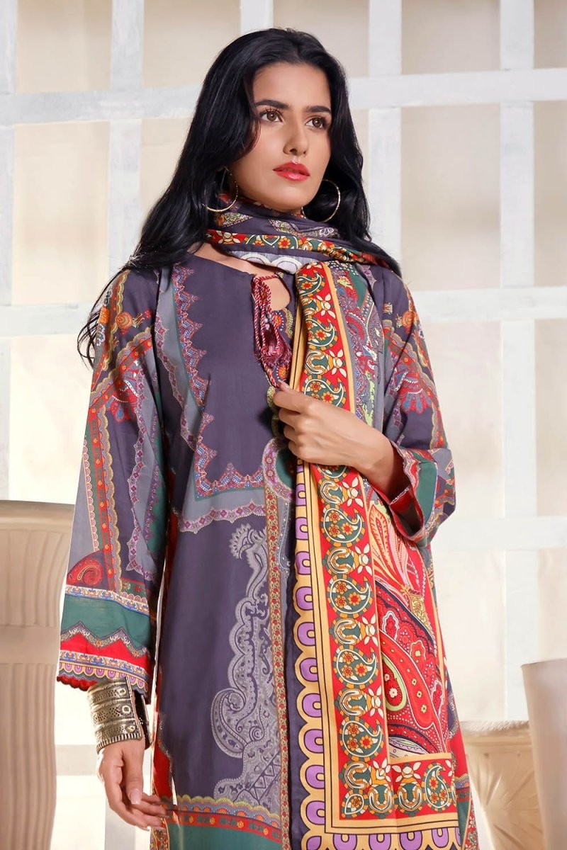 Gul Ahmed 3PC Linen Stitched Digital Printed Suit WNS-12054 A