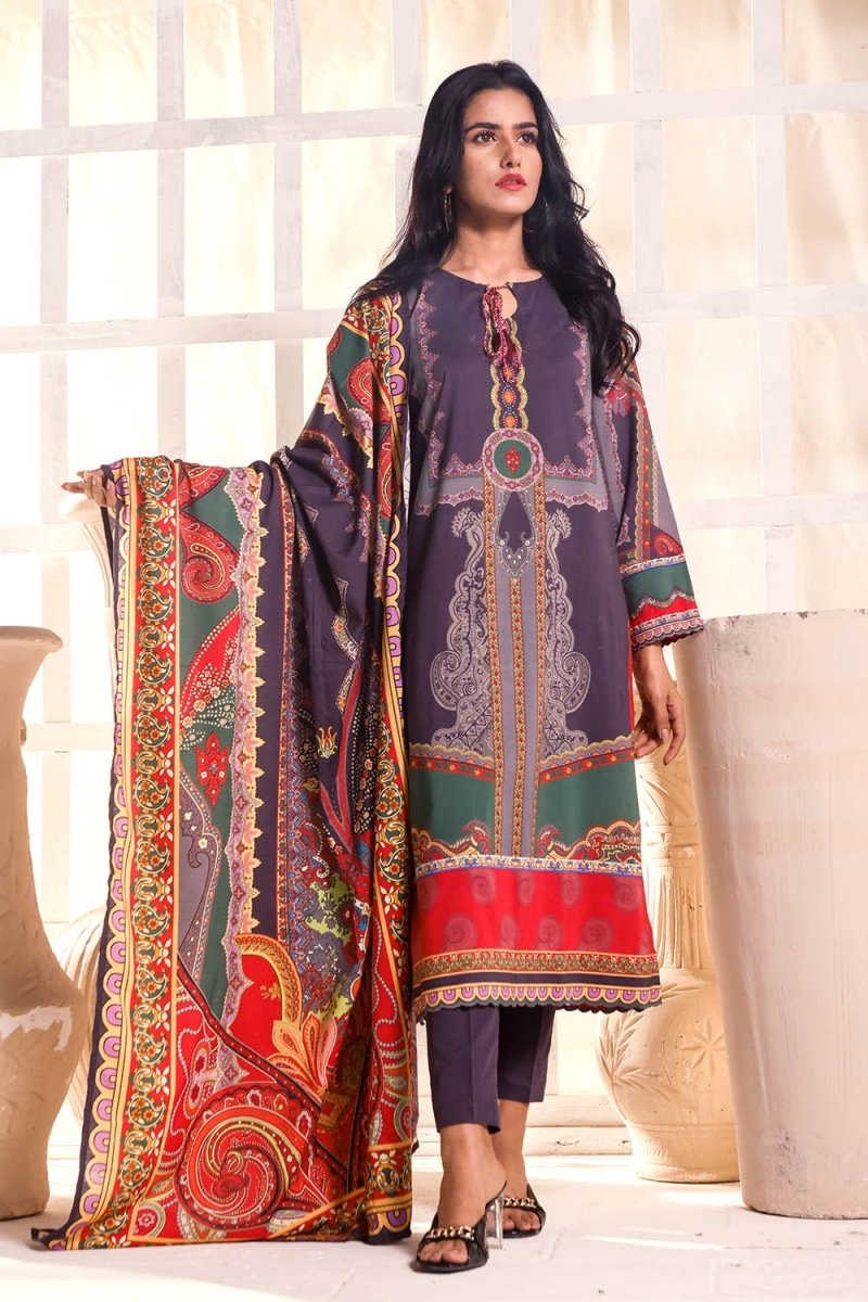 Gul Ahmed 3PC Linen Stitched Digital Printed Suit WNS-12054 A