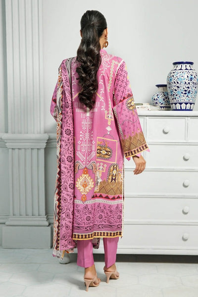 Gul Ahmed 3PC Stitched Linen Digital Printed Shawl Suit WNS-12091