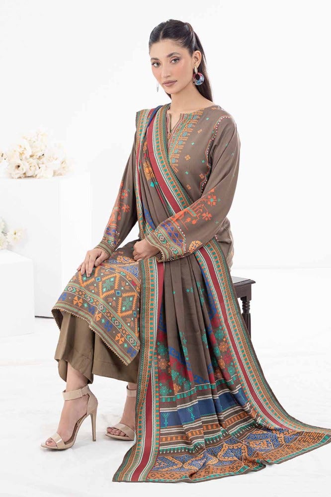 Gul Ahmed 3PC Printed Cotail Unstitched Suit WNS-32174 A