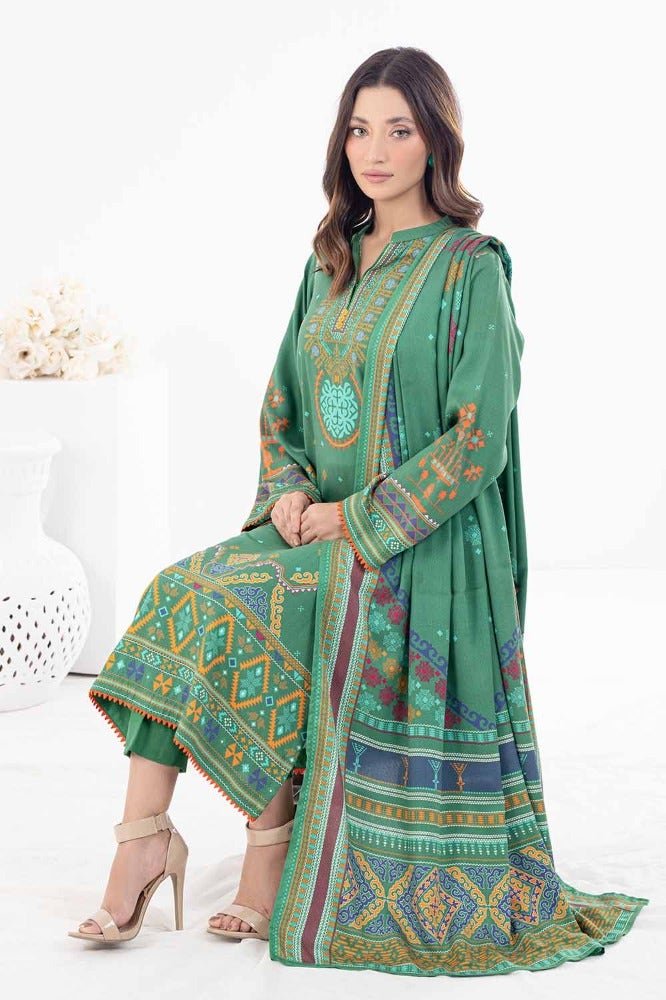 Gul Ahmed 3PC Printed Cotail Stitched Suit WNS-32174 B