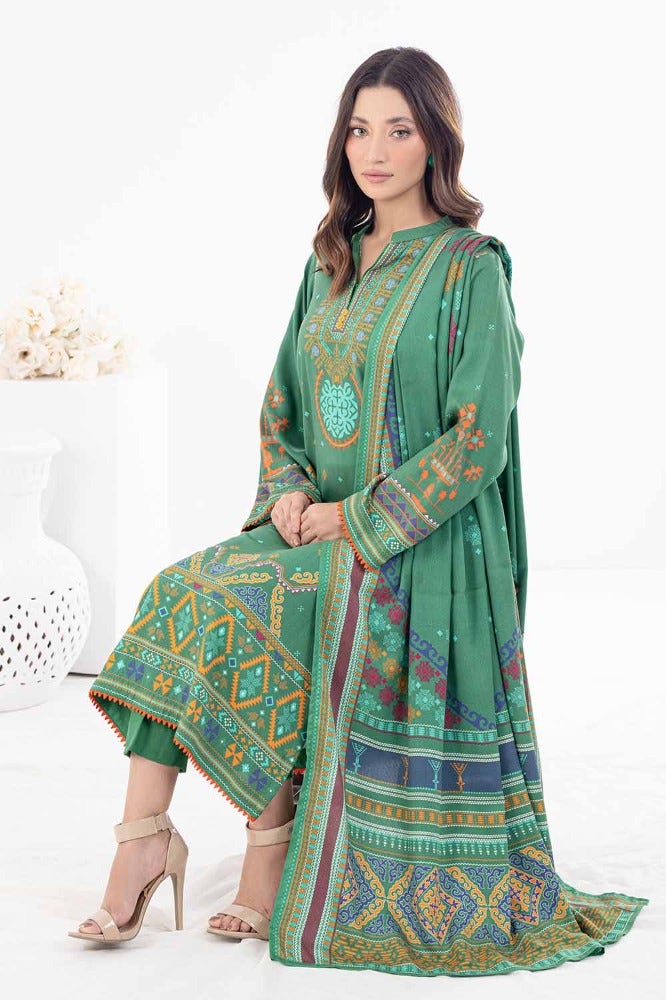 Gul Ahmed 3PC Printed Cotail Stitched Suit WNS-32174 B