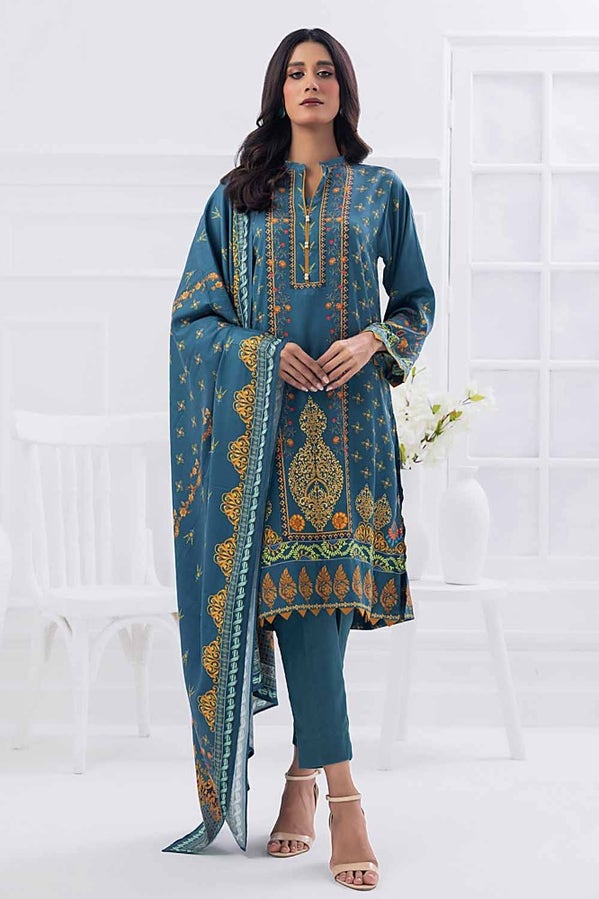 Gul Ahmed 3PC Printed Cotail Stitched Suit WNS-32179 A