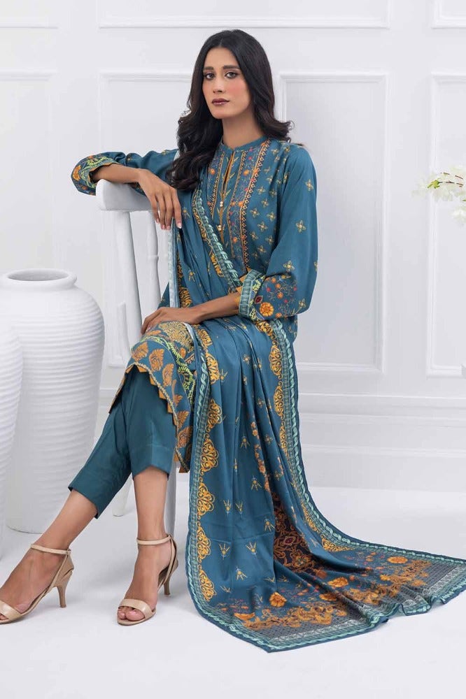 Gul Ahmed 3PC Printed Cotail Stitched Suit WNS-32179 A