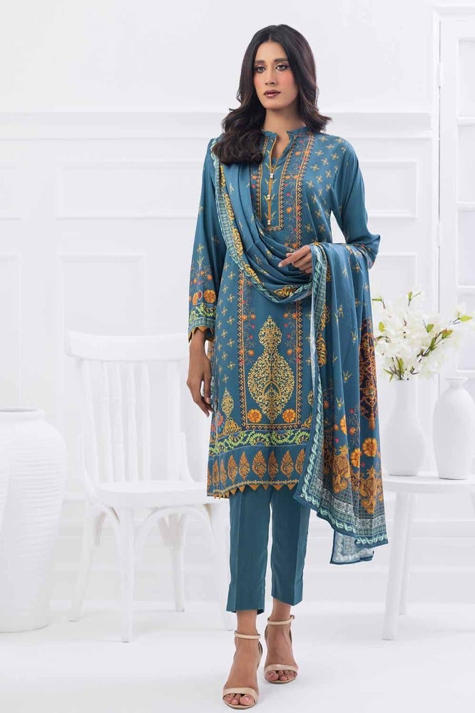 Gul Ahmed 3PC Printed Cotail Stitched Suit WNS-32179 A