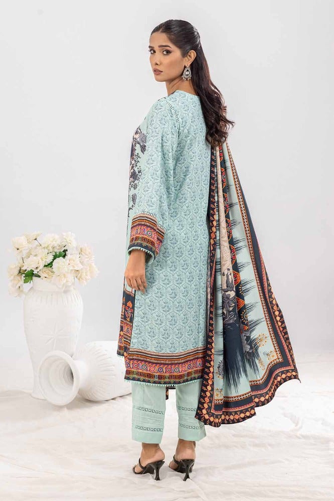 Gul Ahmed 3PC Printed Cotail Unstitched Suit WNS-32209 B