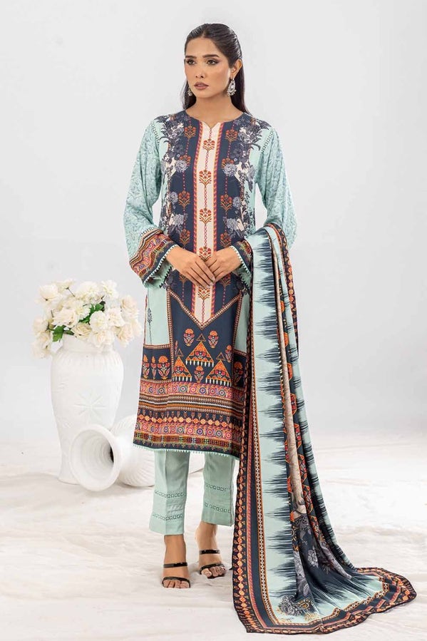 Gul Ahmed 3PC Printed Cotail Stitched Suit WNS-32209 B