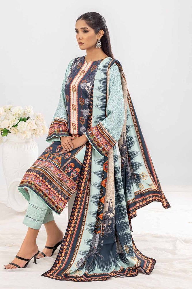 Gul Ahmed 3PC Printed Cotail Stitched Suit WNS-32209 B