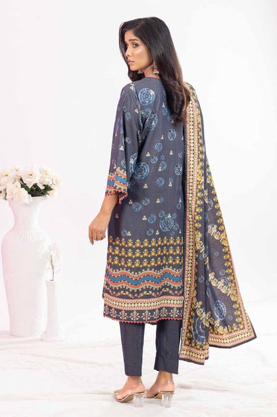 Gul Ahmed 3PC Printed Chambray Stitched Suit WNS-32213 A