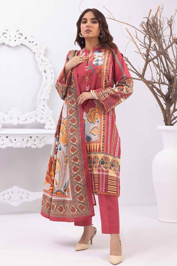 Gul Ahmed 3PC Printed Karandi Stitched Suit WNS-32238 A