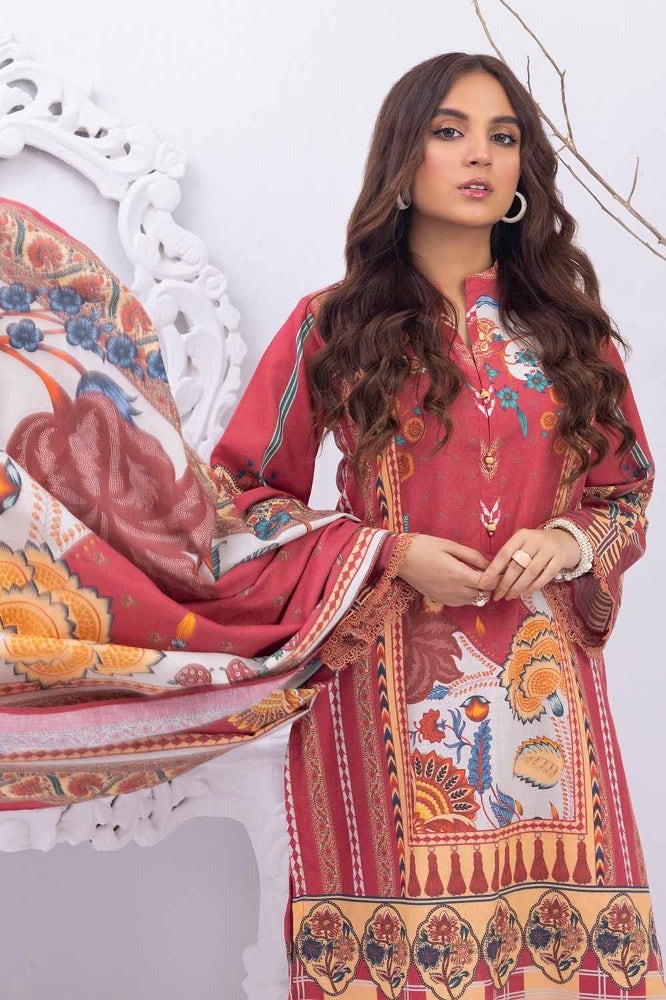 Gul Ahmed 3PC Printed Karandi Stitched Suit WNS-32238 A