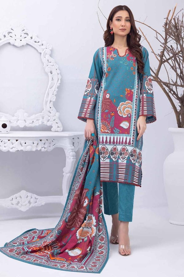 Gul Ahmed 3PC Printed Karandi Stitched Suit WNS-32238 B