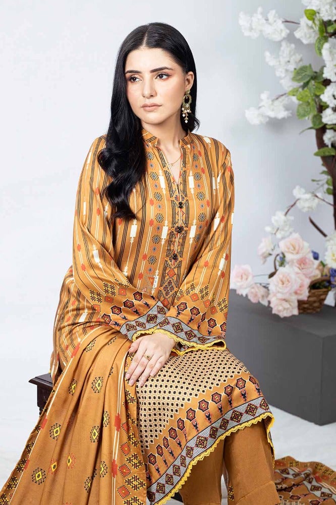 Gul Ahmed 3PC Printed Cotail Unstitched Suit WNS-32248 B