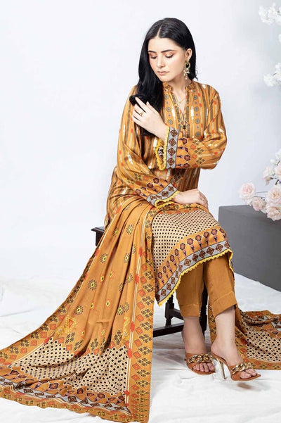 Gul Ahmed 3PC Printed Cotail Unstitched Suit WNS-32248 B