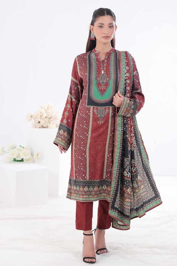 Gul Ahmed 3PC Printed Cotail Unstitched Suit WNS-32249 A