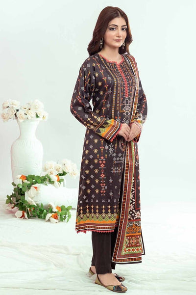 Gul Ahmed 3PC Printed Cotail Unstitched Suit WNS-32250 B