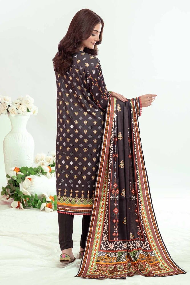 Gul Ahmed 3PC Printed Cotail Unstitched Suit WNS-32250 B