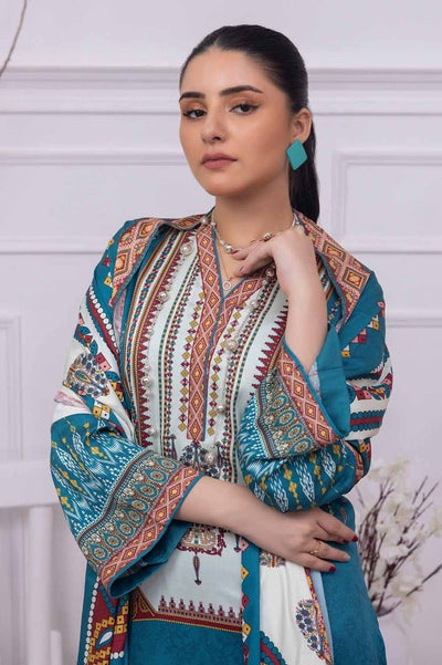 Gul Ahmed 3PC Printed Cotail Unstitched Suit with Printed Cotail Dupatta WNS-32251 A