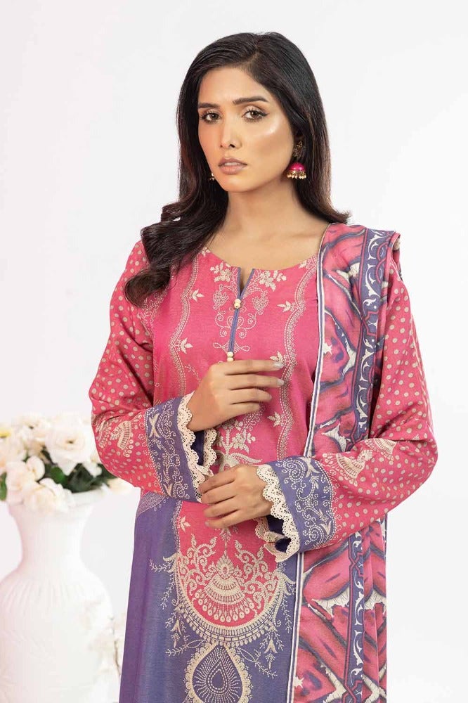 Gul Ahmed 3 Piece Printed Chambray Unstitched Suit WNS-32270 A