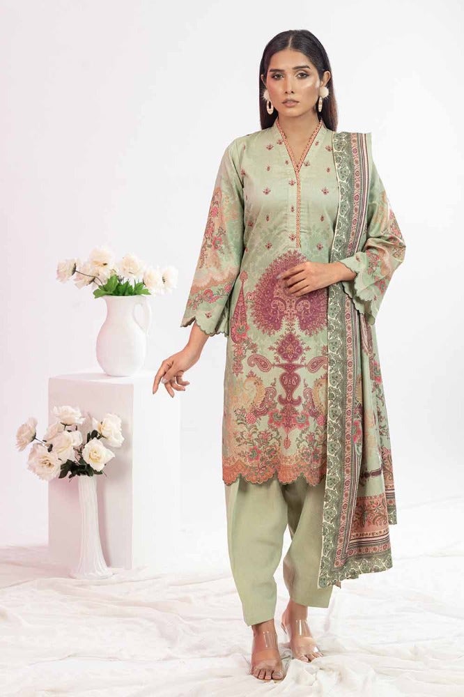 Gul Ahmed 3 Piece Printed Chambray Unstitched Suit WNS-32281 A