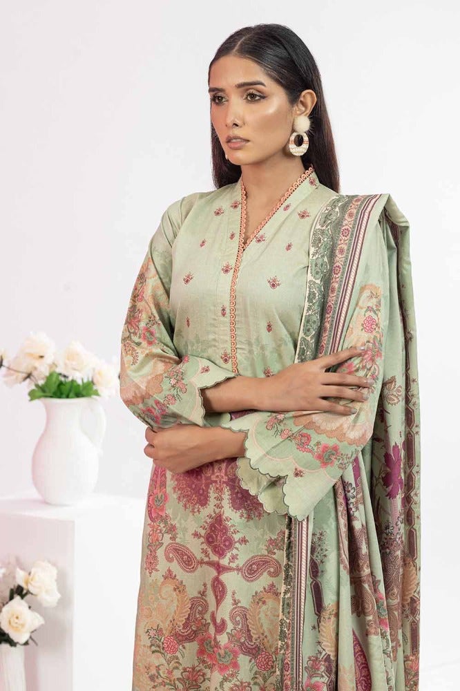 Gul Ahmed 3 Piece Printed Chambray Unstitched Suit WNS-32281 A