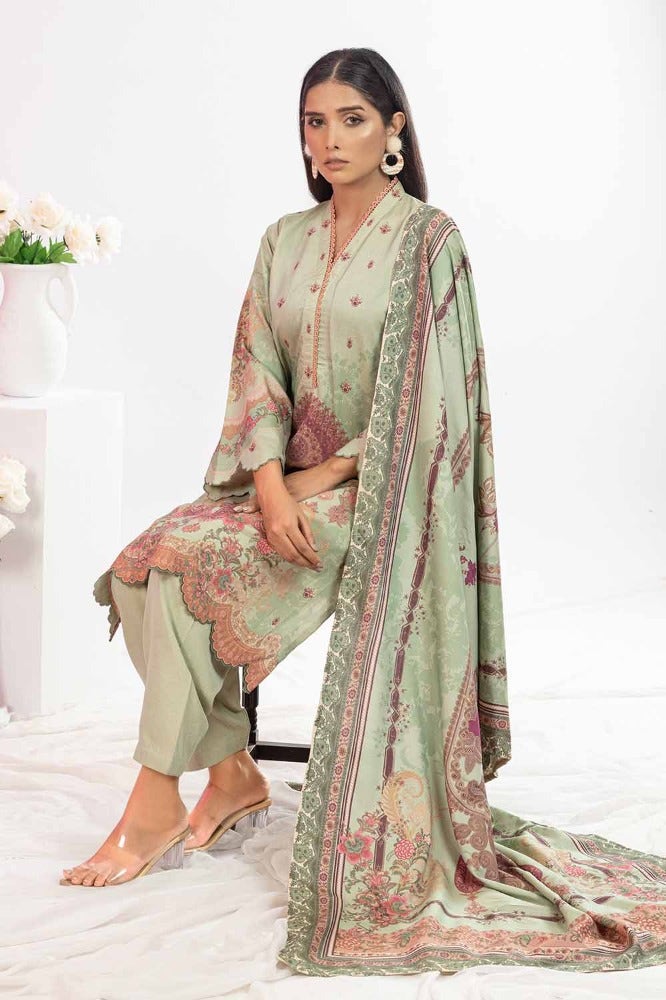 Gul Ahmed 3 Piece Printed Chambray Unstitched Suit WNS-32281 A