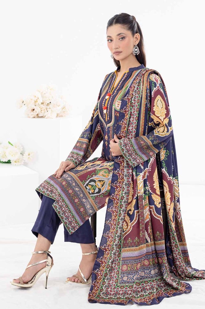 Gul Ahmed 3PC Printed Cotail Stitched Suit WNS-32297 A