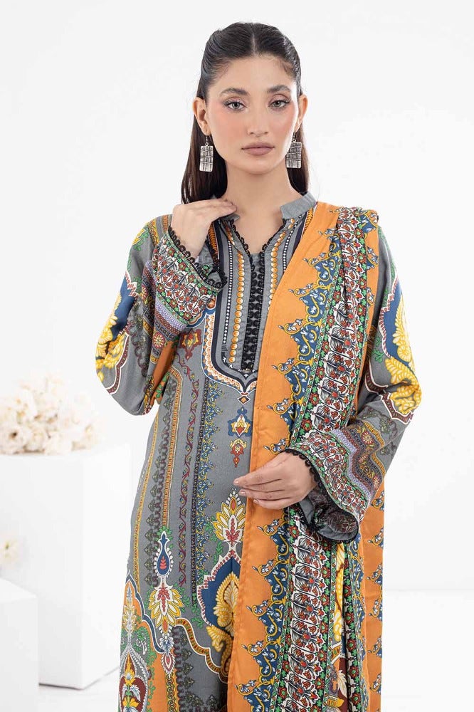 Gul Ahmed 3PC Printed Cotail Stitched Suit WNS-32297 B