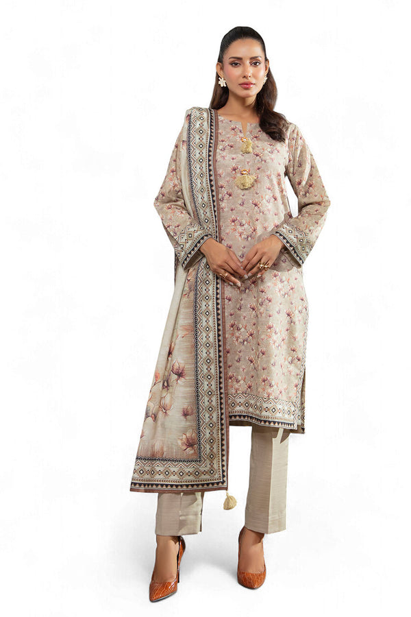 Gul Ahmed 3 Piece Unstitched Khaddar Suit With Dupatta WNS-52092