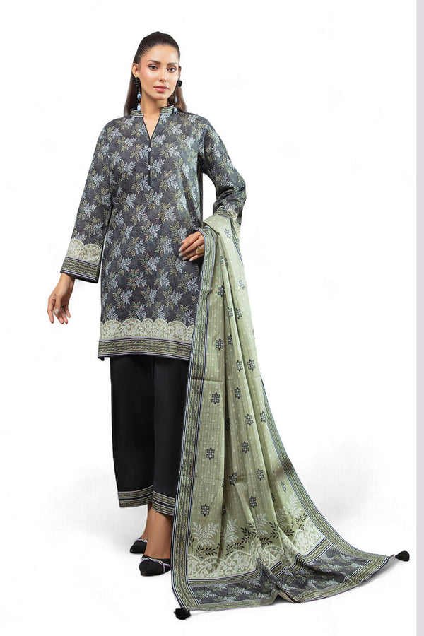 Gul Ahmed 3 Piece Unstitched Khaddar Suit With Dupatta WNS-52093